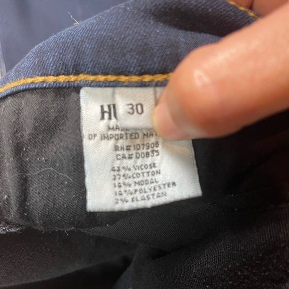 Hudson Dark Wash Skinny Jeans Size 30 - Picture 4 of 7